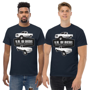 6.9 IDI Diesel OBS Truck T-Shirt-In-Black-From Aggressive Thread